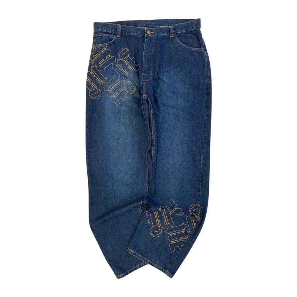 Vintage MAKAVELI Hip Hop Baggy Y2K Jeans W40 L34